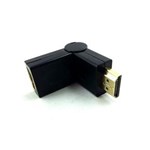 Ficha técnica e caractérísticas do produto Adaptador HDMI Macho para HDMI Femea Gira 180 Graus