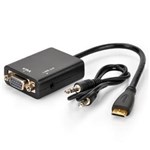 Ficha técnica e caractérísticas do produto Adaptador Hdmi para Vga com Áudio - Hd Conversion Cable