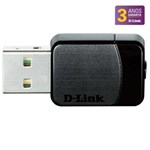 Ficha técnica e caractérísticas do produto Adaptador Nano Wireless D-Link DWA-171 Dualband USB para Roteadores de Quinta Geração Wi-Fi 11AC - Preto