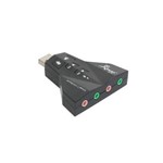 Ficha técnica e caractérísticas do produto Adaptador Placa Som USB 7.1 Canal Virtual HB-T65 Knup