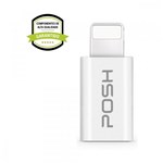 Adaptador Posh Micro USB em ABS Compatível com IPhone/iPad