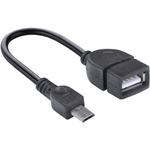 Ficha técnica e caractérísticas do produto Adaptador USB Fêmea para Micro USB com função OTG