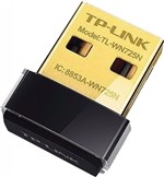 Ficha técnica e caractérísticas do produto Adaptador Usb Wireless Nano N 150mbps Tl-wn725n - Tp-Link