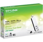 Ficha técnica e caractérísticas do produto Adaptador USB Wireless TP-LINK TL-WDN3200 Dual BAND N600
