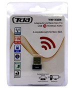 Ficha técnica e caractérísticas do produto Adaptador Wifi TDA USB 150MBPS TW15UN MINI NANO