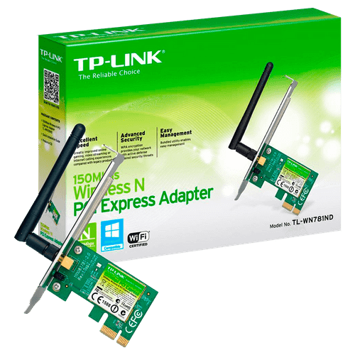 Ficha técnica e caractérísticas do produto Adaptador Wireless PCI-E 150MBPS TP Link TL-WN781ND