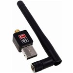 Ficha técnica e caractérísticas do produto Adaptador Wifi USB Antena Wireless Pc Rede