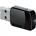Ficha técnica e caractérísticas do produto Adaptador Wireless USB DWA-171 Preto D-LINK