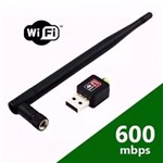 Adaptador Wireless USB Sem Fio Antena Wifi 600mdps - Feir