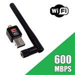 Ficha técnica e caractérísticas do produto Adaptador Wireless Usb Wi-Fi C/ Antena 150mbps
