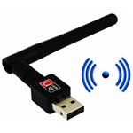 Ficha técnica e caractérísticas do produto Adaptador Wireless Wifi USB Antena Sem Fio 600 Mbps B/g/n