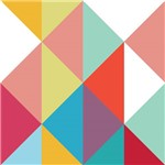 Ficha técnica e caractérísticas do produto Adesivo de Azulejo Triângulos Coloridos 15x15 Cm com 18un