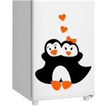 Ficha técnica e caractérísticas do produto Adesivo de Geladeira Casal de Pinguim
