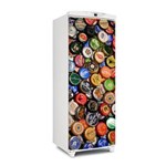 Ficha técnica e caractérísticas do produto Adesivo de Geladeira Porta Tampas de Cerveja Mod 6 150X60cm