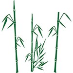 Adesivo de Parede Bamboo Oriental Stixx Adesivos Criativos Verde (63,3x200cm)