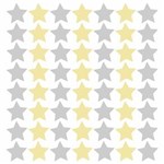 Ficha técnica e caractérísticas do produto Adesivo de Parede Estrelas Cinza e Amarelo 108un - Único