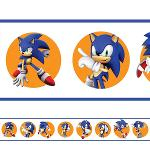Ficha técnica e caractérísticas do produto Adesivo de Parede Faixa Sonic 1