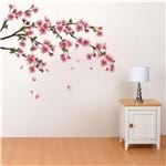 Ficha técnica e caractérísticas do produto Adesivo de Parede Flor de Cerejeira Sakura - Médio 107x68cm