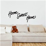 Ficha técnica e caractérísticas do produto Adesivo de Parede Frase - Home Sweet Home - 021fr