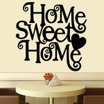 Ficha técnica e caractérísticas do produto Adesivo de Parede Frase Home Sweet Home