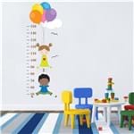 Ficha técnica e caractérísticas do produto Adesivo de Parede Infantil Régua de Crescimento Balões