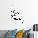 Ficha técnica e caractérísticas do produto Adesivo de Parede Love You More