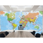 Ficha técnica e caractérísticas do produto Adesivo de parede mapa mundi