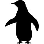 Ficha técnica e caractérísticas do produto Adesivo de Parede Pinguim Kapos Preto (22x30cm)