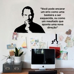 Ficha técnica e caractérísticas do produto Adesivo de Parede Steve Jobs Frase