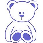 Ficha técnica e caractérísticas do produto Adesivo de Parede Ursos Fofinhos Kapos Azul (22x30cm)