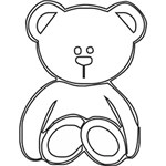 Ficha técnica e caractérísticas do produto Adesivo de Parede Ursos Fofinhos Kapos Branco (22x30cm)