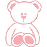 Ficha técnica e caractérísticas do produto Adesivo de Parede Ursos Fofinhos Kapos Rosa (22x30cm)