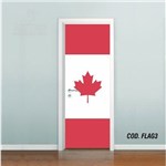 Ficha técnica e caractérísticas do produto Adesivo De Porta Bandeira Canada