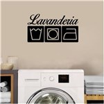 Ficha técnica e caractérísticas do produto Adesivo Decorativo de Parede - Lavanderia 1 - Amarelo