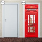 Ficha técnica e caractérísticas do produto Adesivo Decorativo de Porta - Cabine Telefônica - Londres - 172pt