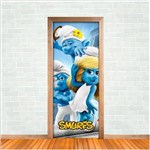Ficha técnica e caractérísticas do produto Adesivo Decorativo de Porta - Smurfs 1 - G 90x210 Cm