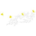 Ficha técnica e caractérísticas do produto Adesivo Decorativo Galhos e Pássaros (1,20x55cm)