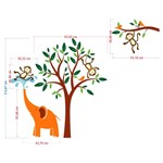 Ficha técnica e caractérísticas do produto Adesivo Decorativo Infantil Safari 04 1,15x1,70cm - Viniko