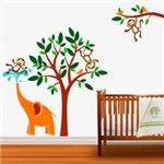 Ficha técnica e caractérísticas do produto Adesivo Decorativo Infantil Safari (1,15x1,70cm)