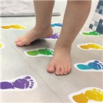 Ficha técnica e caractérísticas do produto Adesivo Piso Banheiro Antiderrapante Infantil Pezinhos