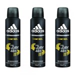 Ficha técnica e caractérísticas do produto Adidas Control Masculino Desodorante Aerosol 150ml (Kit C/03)