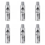 Ficha técnica e caractérísticas do produto Adidas Invisible Desodorante Aerosol Masculino 150ml (Kit C/06)