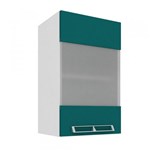 Ficha técnica e caractérísticas do produto Aereo com 1 Porta Vidro Cz405 40x66 Branco/Verde - Art In Móveis