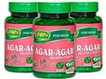 Ficha técnica e caractérísticas do produto Agar-agar Gelatina Vegetal 3x 60 Cápsulas 600mg - Unilife