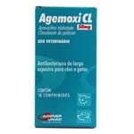 Ficha técnica e caractérísticas do produto Agemoxi CL 50mg 10 Comp Antibiótico Agener União