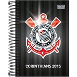 Ficha técnica e caractérísticas do produto Agenda Corinthians Preta 2015 - Tilibra