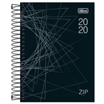 Ficha técnica e caractérísticas do produto Agenda Diária Zip 2020 Preta - Tilibra