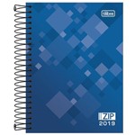 Ficha técnica e caractérísticas do produto Agenda Diária Zip 2019 - Azul - Tilibra