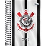 Ficha técnica e caractérísticas do produto Agenda Tilibra Corinthians Branca com Listras Pretas 2015