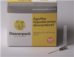 Ficha técnica e caractérísticas do produto Agulha Hipodérmica Descartável 25x7 - C/100 - Descarpack
